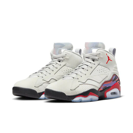 Air Jordan MVP Sneakers Men's Neutral Gray Leather Basketball Shoes