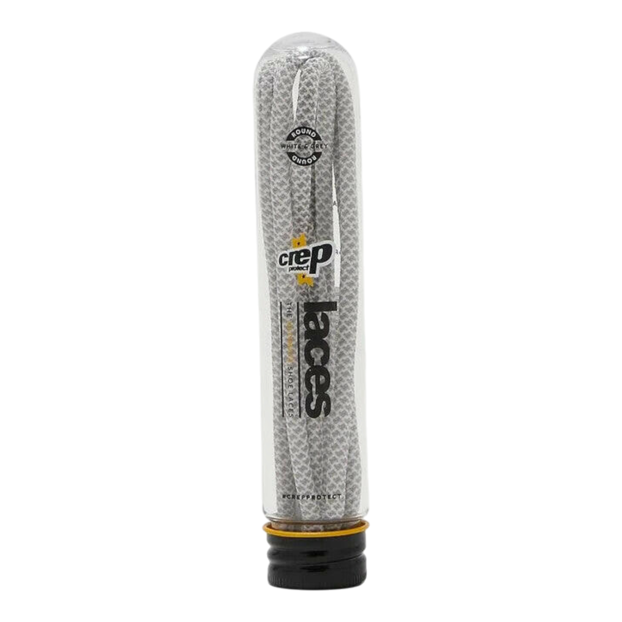 Crep Protect The Ultimate Round Shoe Laces White Gray Stylish Sneaker Fit Crep Protect