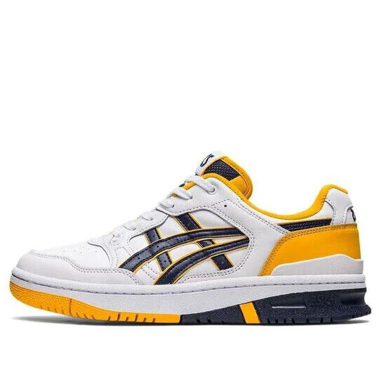 Asics EX89 Sneakers Men's White Yellow Leather Sportstyle Shoes