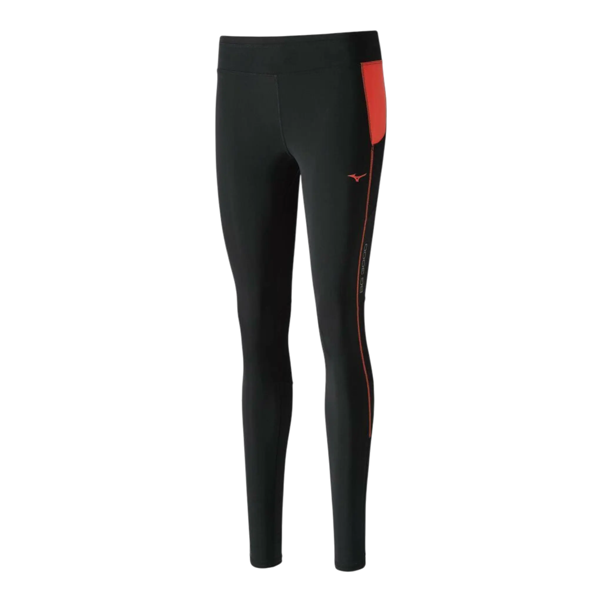 Mizuno BG3000 Running Pants Women Black Polyester Long Elastic Waist Mizuno