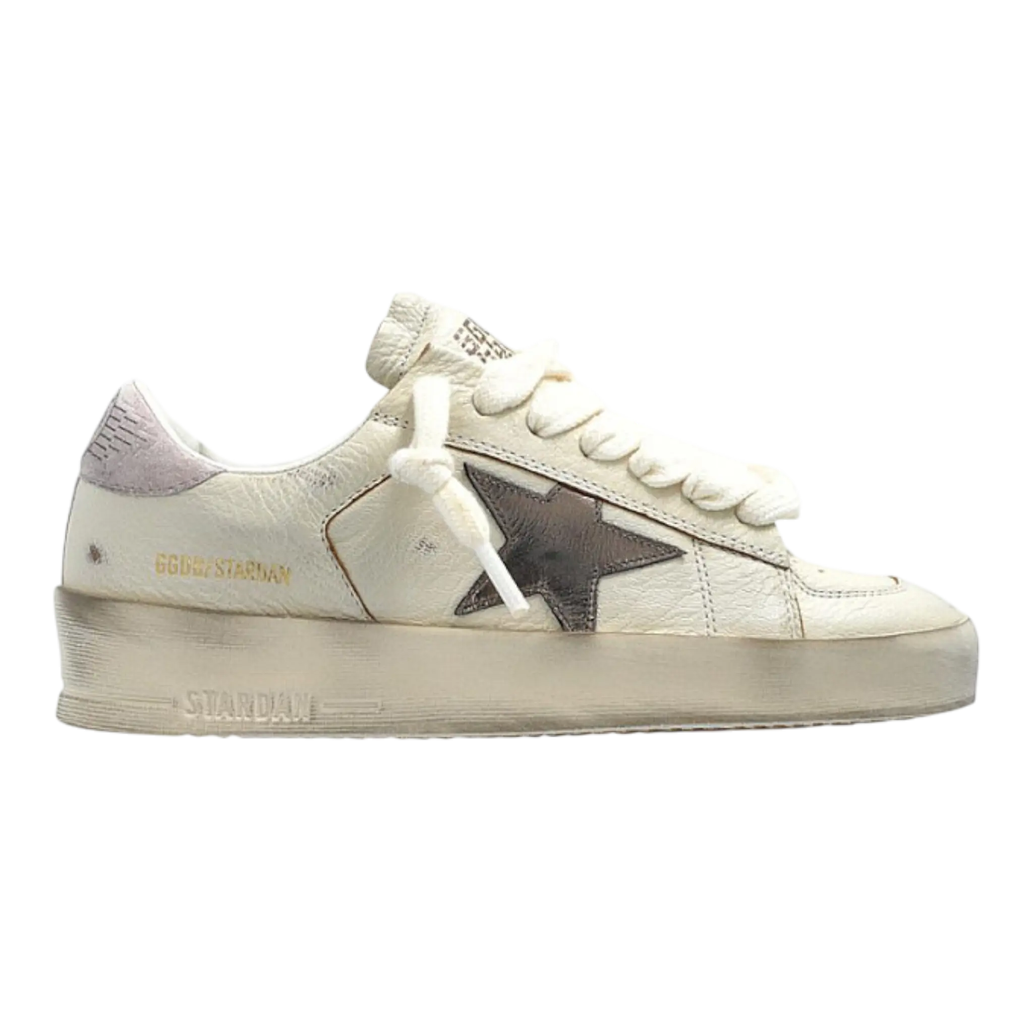 STARDAN NAPPA UPPER LAMINATED STAR SUEDE HEEL GOLDEN GOOSE