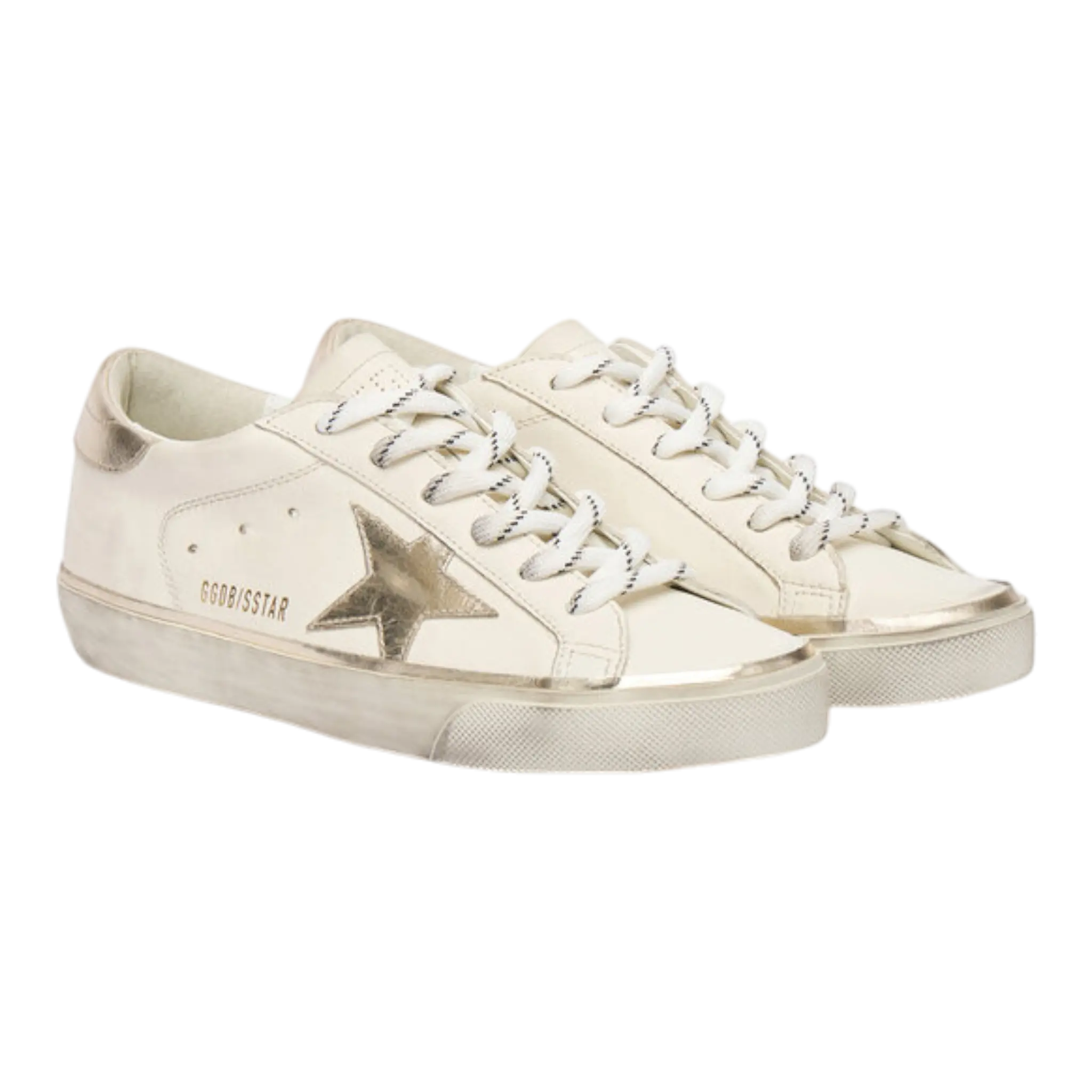 Golden Goose Super-Star Women Sneakers White Platinum Glitter GOLDEN GOOSE