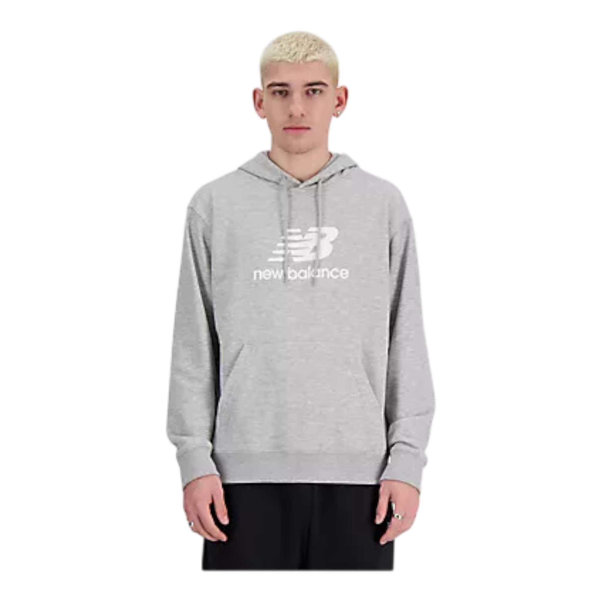 New Balance Sport Essentials Fleece Logo Hoodie – Grey
