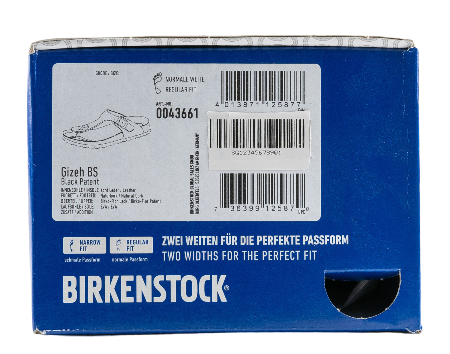 Birkenstock Gizeh Birko-Flor Patent Unisex Sandals