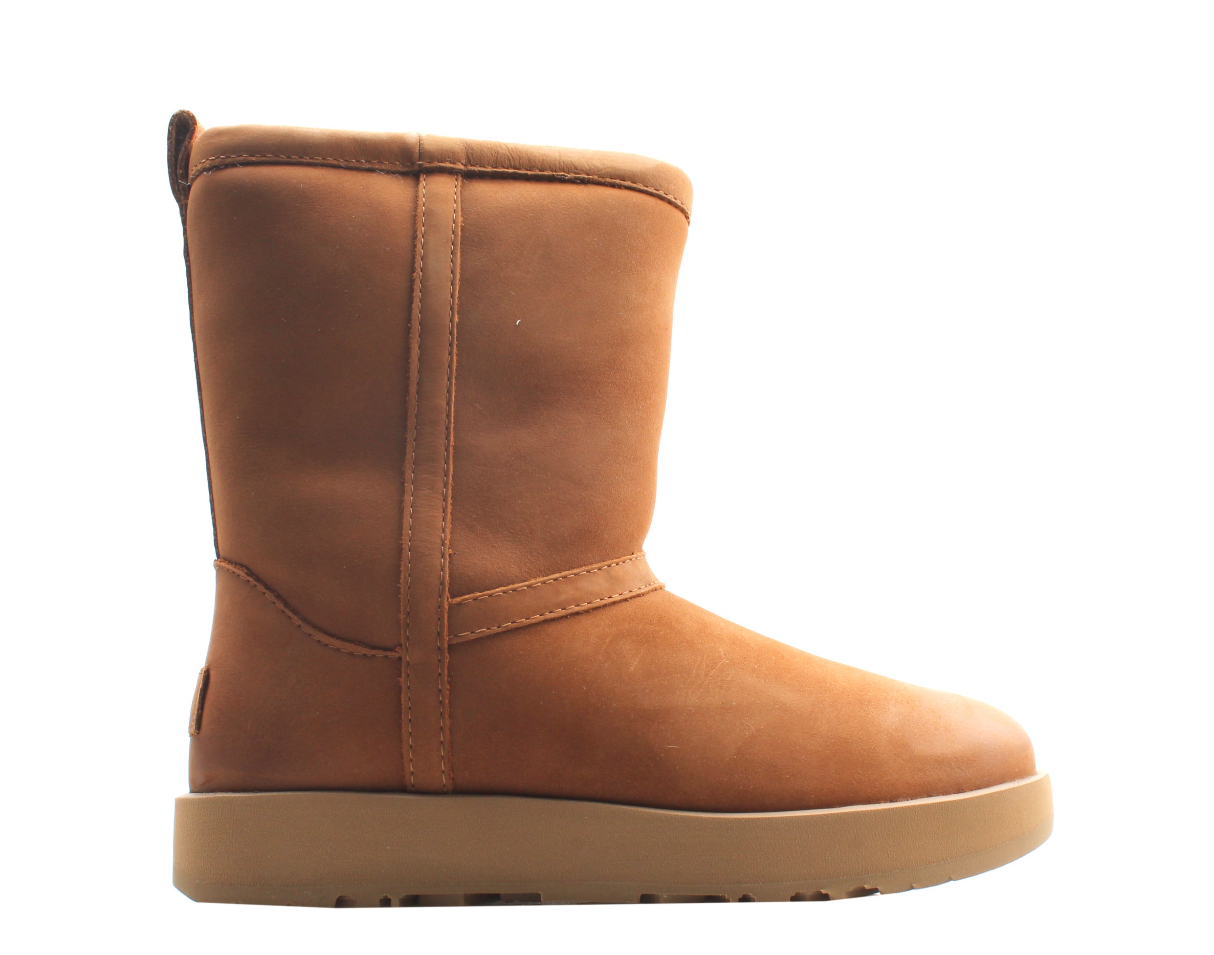 Ugg classic short leather on sale waterproof