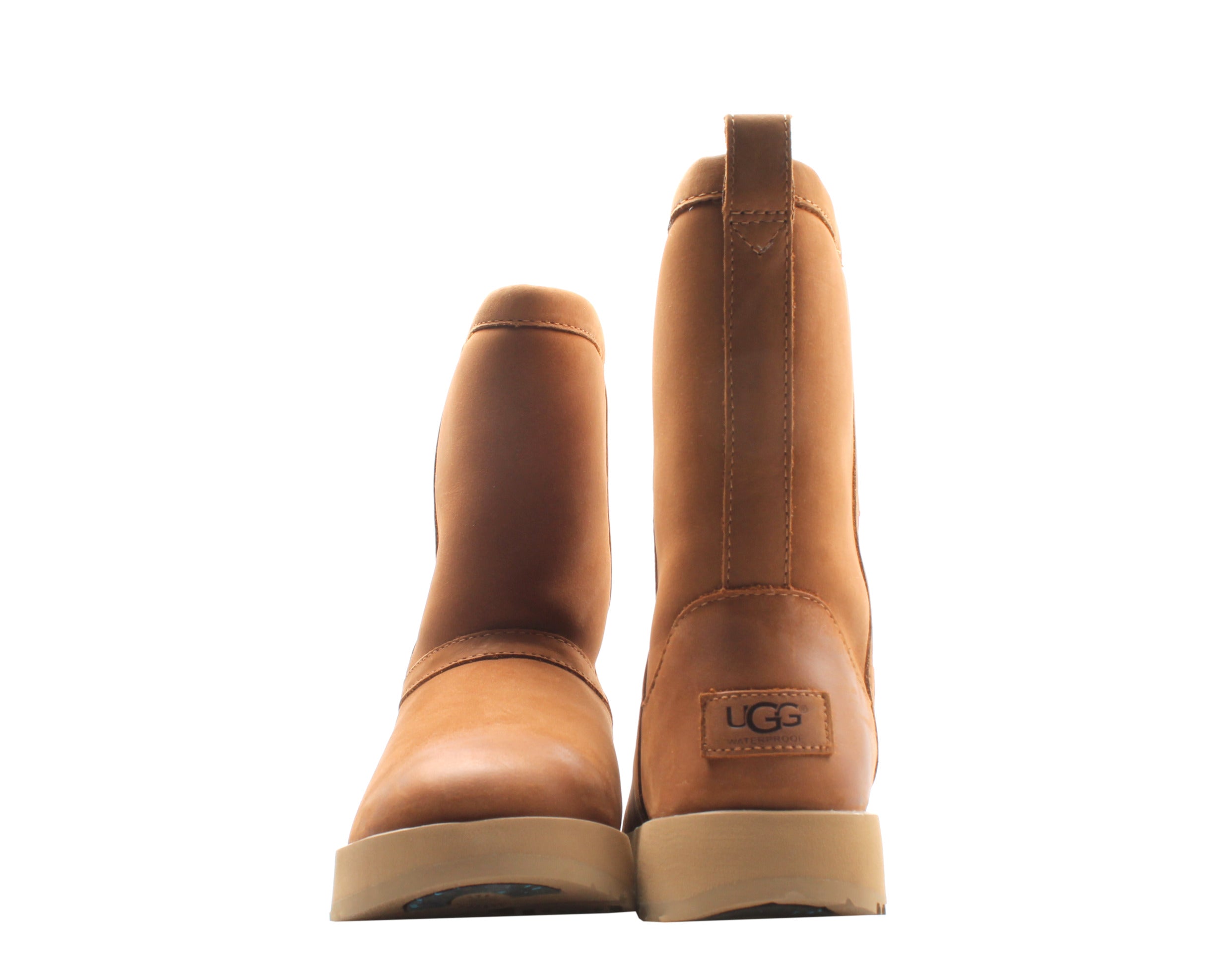 UGG Classic Short Leather Water Resistant Boot in Brown