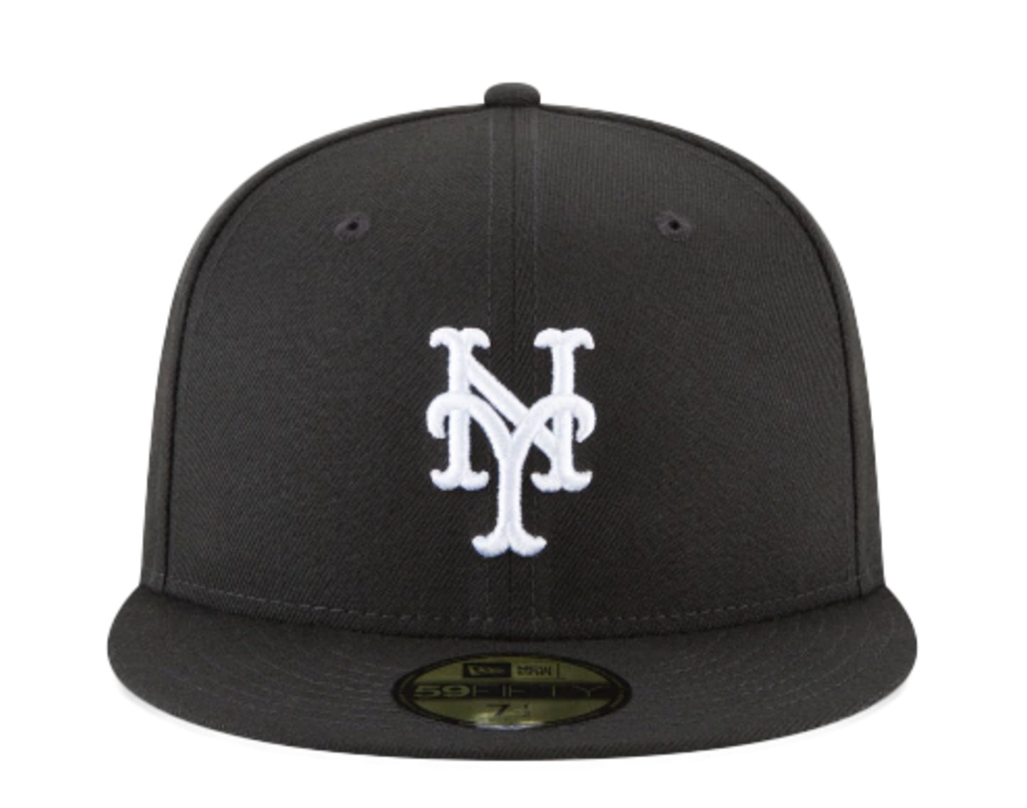 New Era 59Fifty MLB New York Mets Black And White Basic Fitted Hat