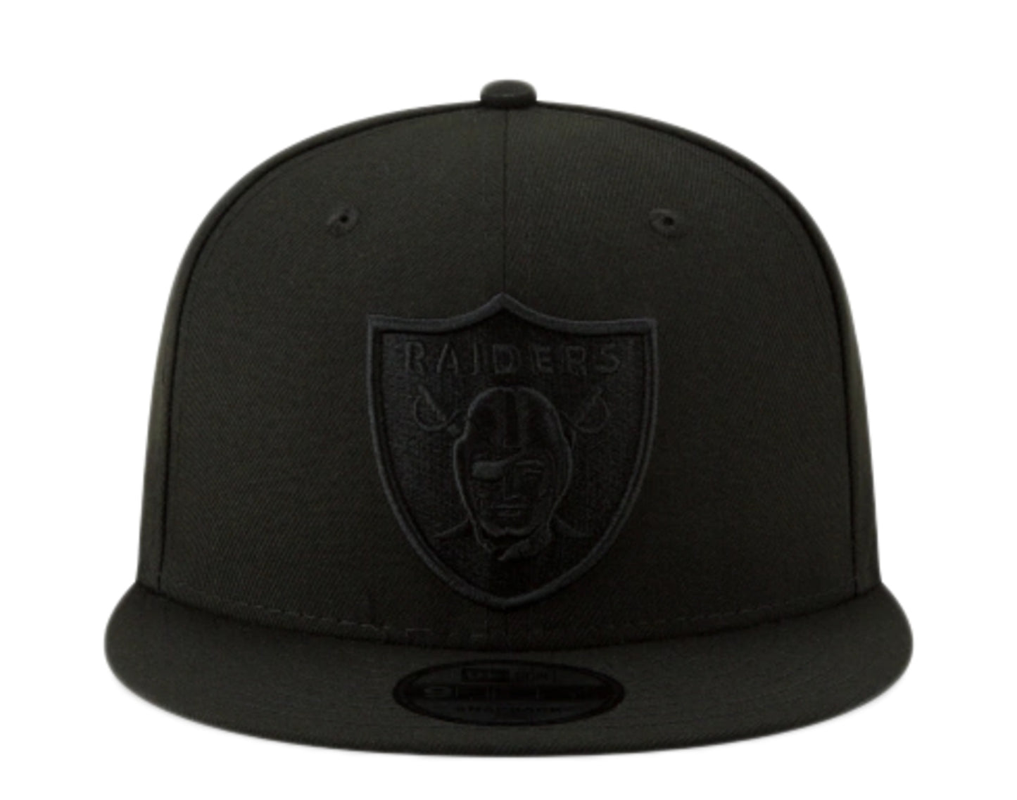 New Era 9Fifty NFL Las Vegas Raiders Black on Black Basic Snapback Hat