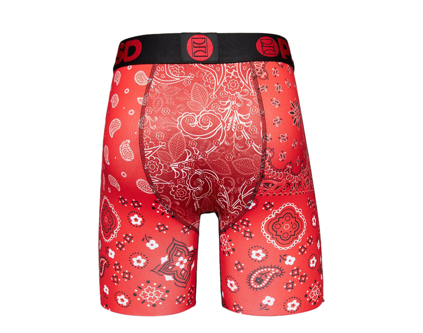 PSD Hyper Red Bandana Boxer Briefs Men's Underwear