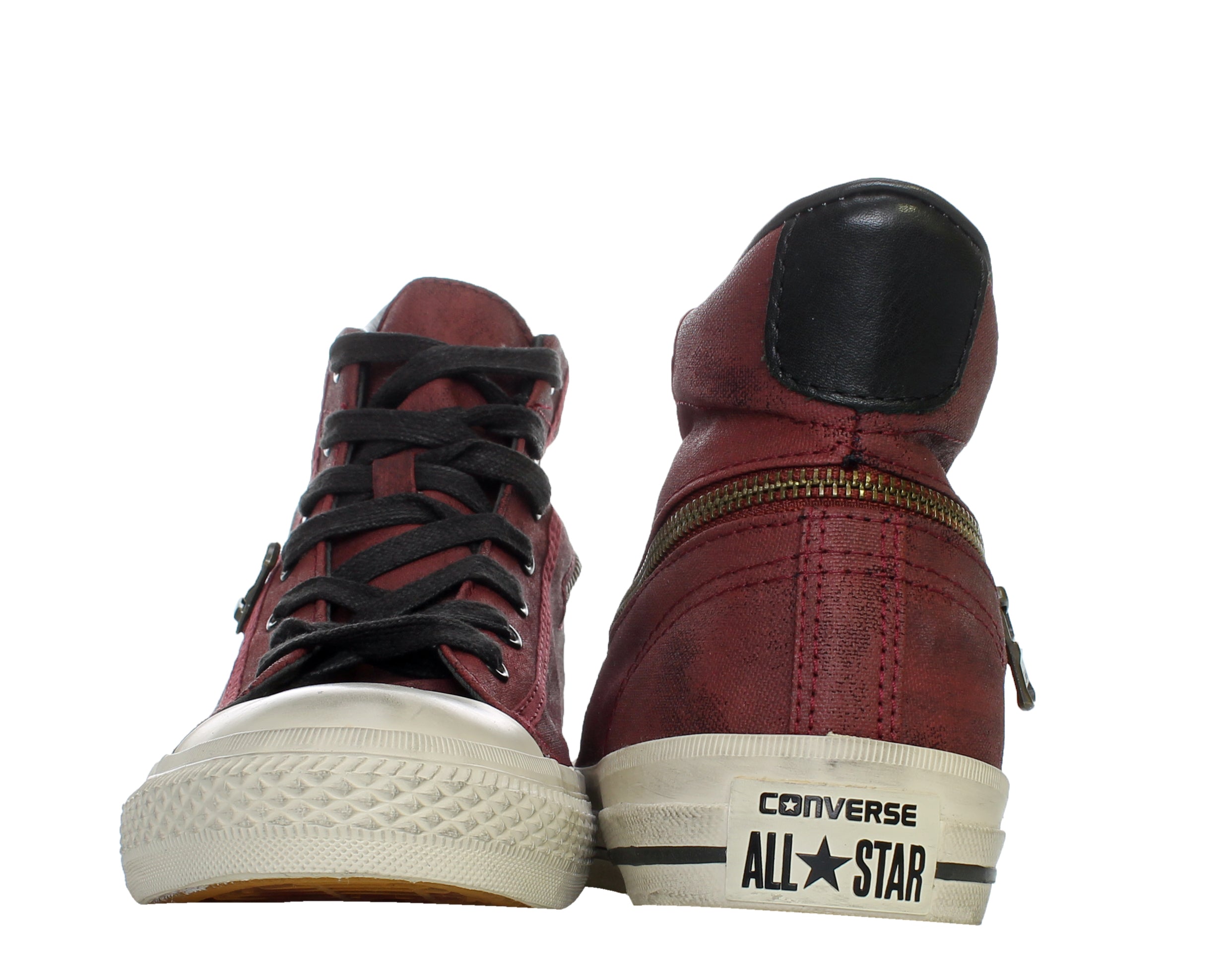 Converse back zip high top sneaker top