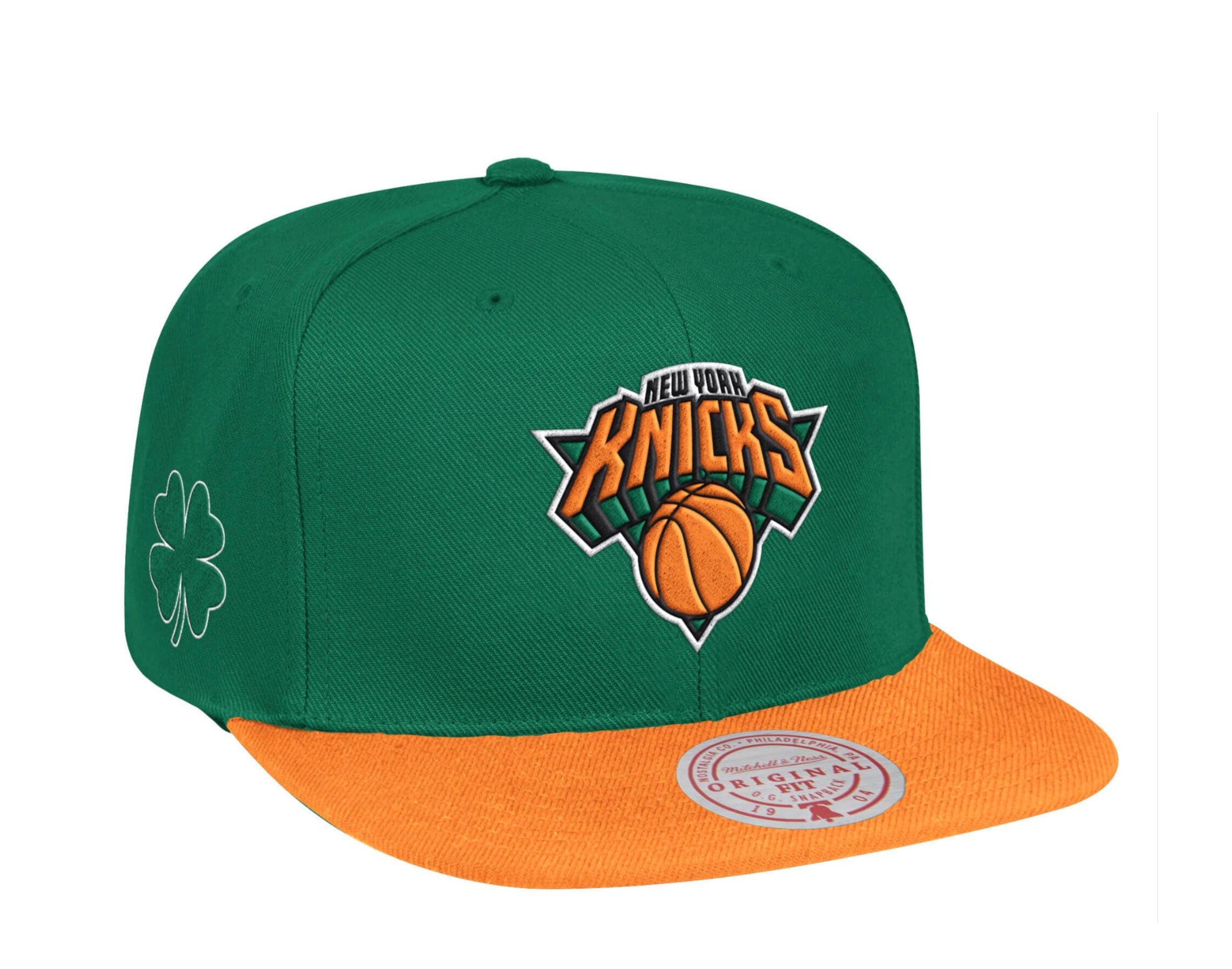 New York Knicks Team Arch Blå/Orange Snapback - Mitchell & Ness