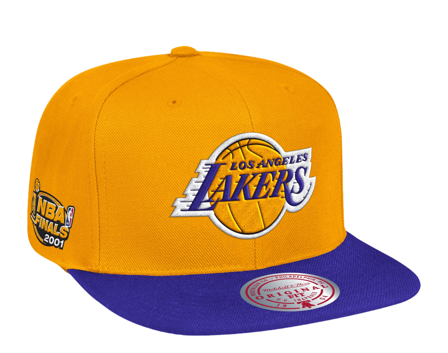 Mitchell & Ness NBA Los Angeles Lakers HWC 2001 Finals Patch Snapback Hat