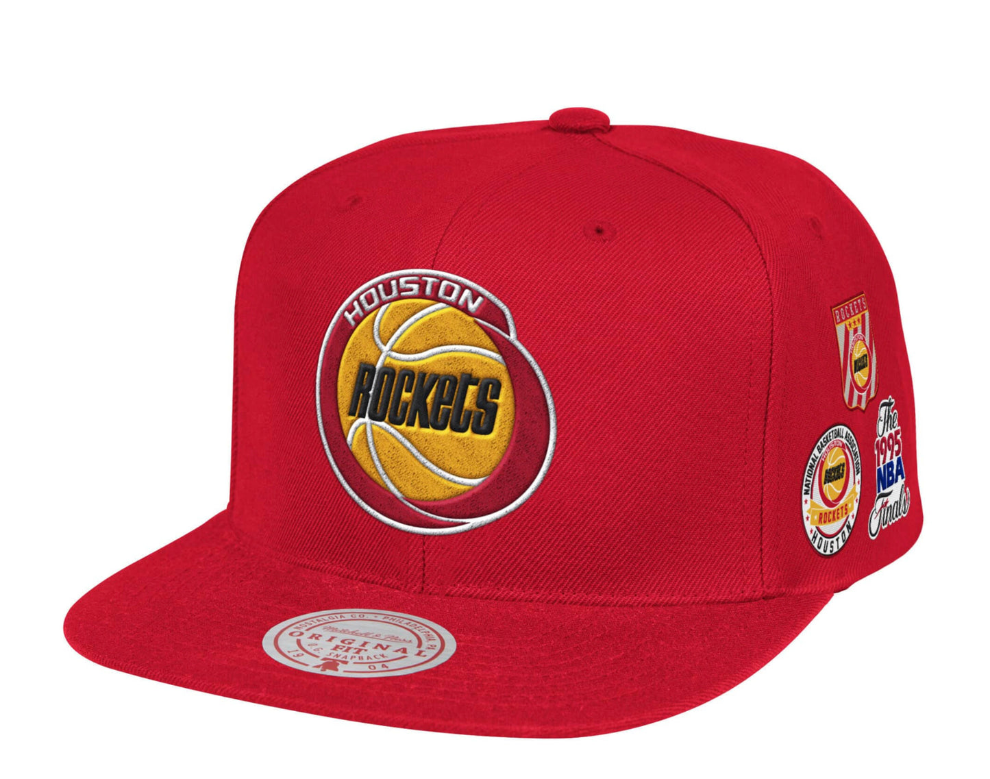 Mitchell & Ness NBA Houston Rockets HWC Finals Snapback Hat W/Blue Undervisor