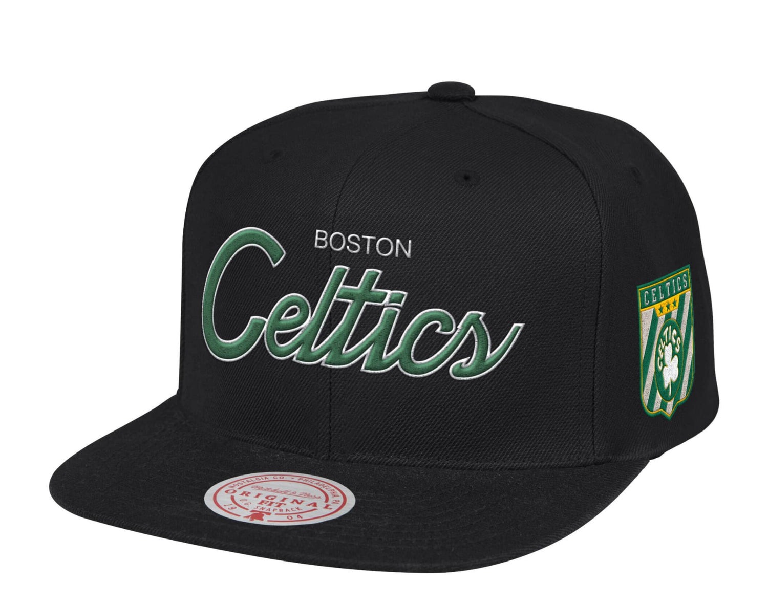 Mitchell & Ness NBA Boston Celtics HWC Script Snapback Hat W/Pink Undervisor