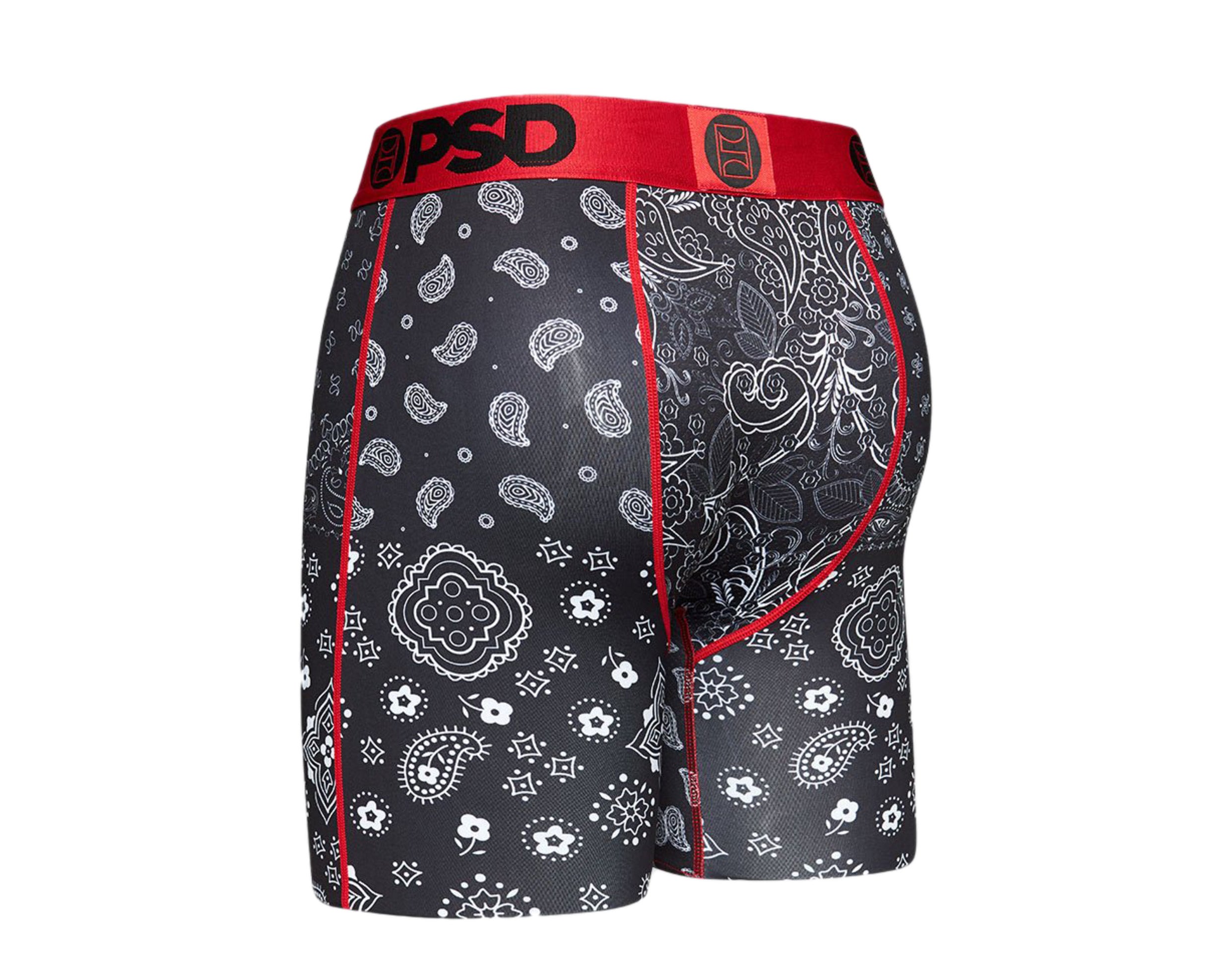 PSD Black Hype Bandana Boxer Briefs Men's Underwear