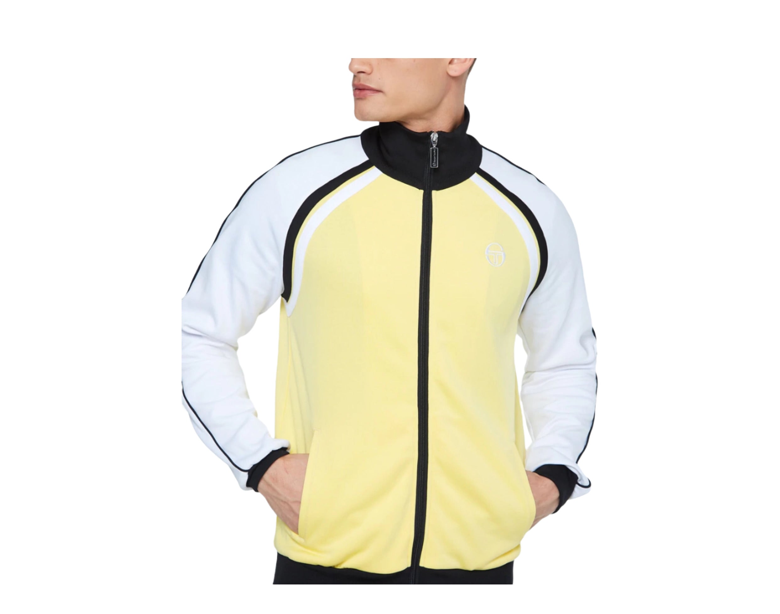 Sergio Tacchini Ghibli Tracksuit Lemon Drop White Black L