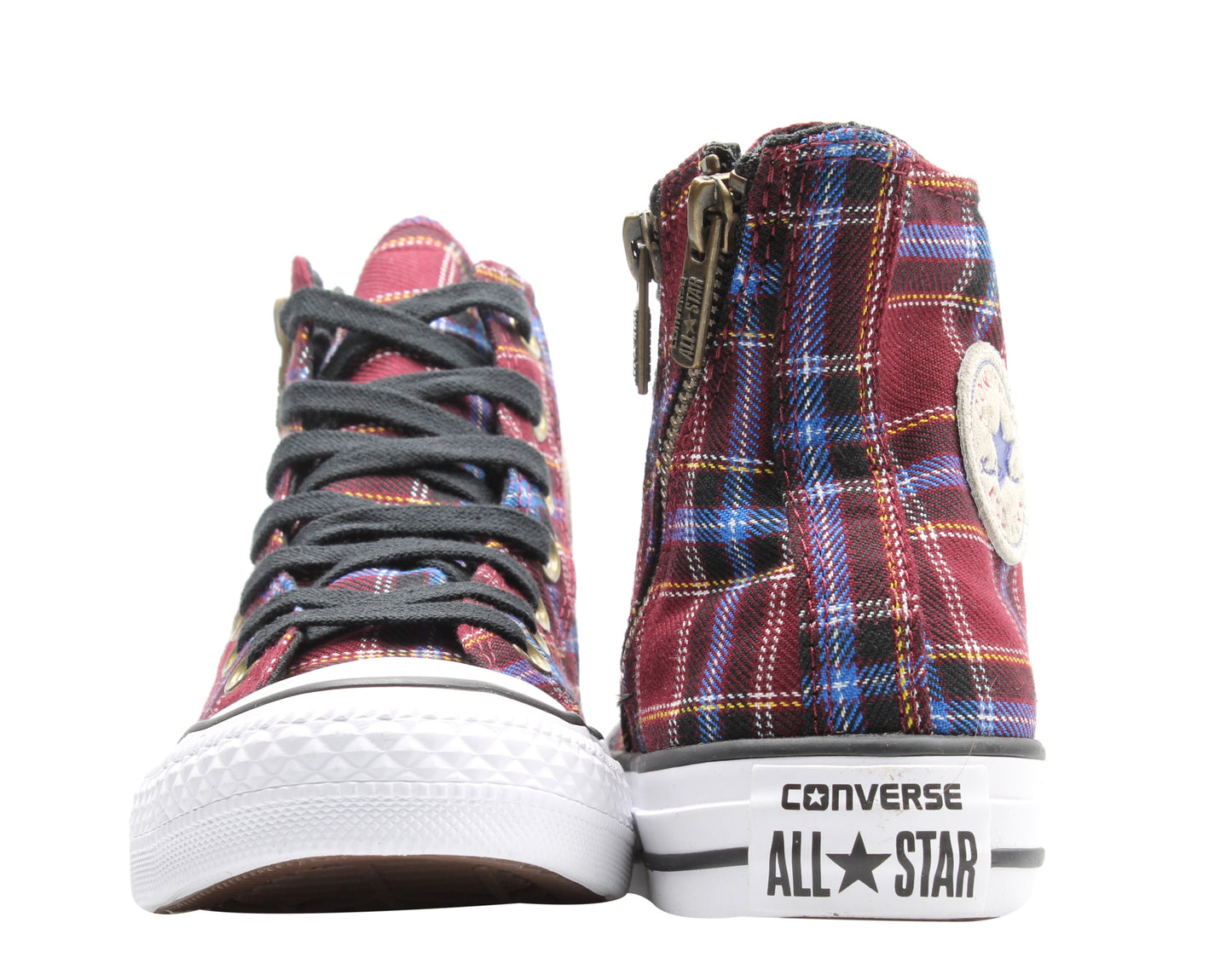 Converse Chuck Taylor All Star Dual Zip Hi Plaid Women's Sneakers