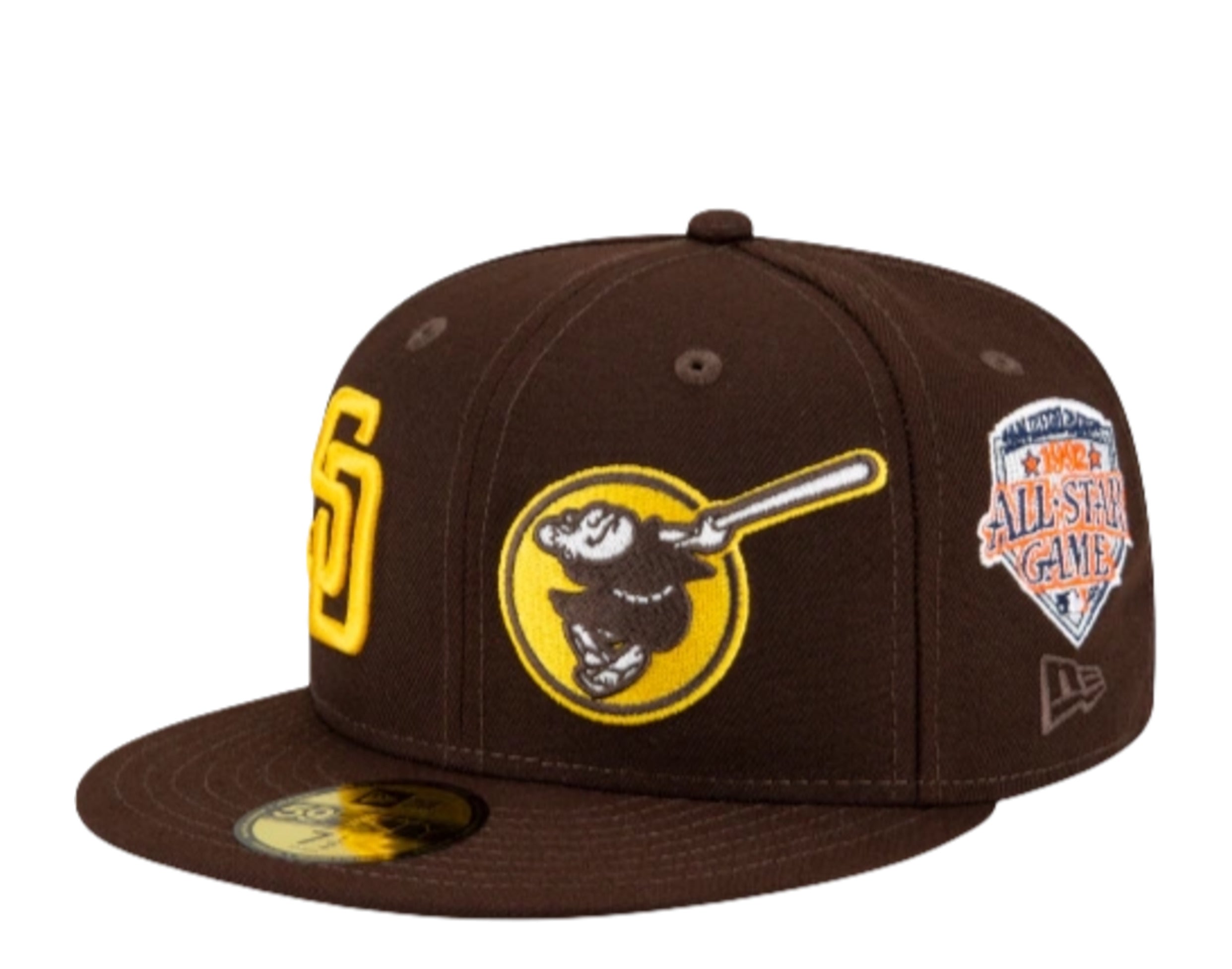 San Diego Padres Patch Pride 59FIFTY Fitted Brown Hat