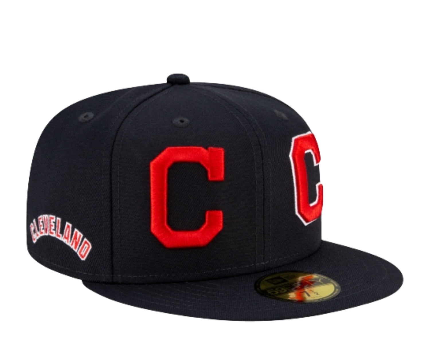 New Era 59Fifty MLB Cleveland Indians Patch Pride Fitted Hat
