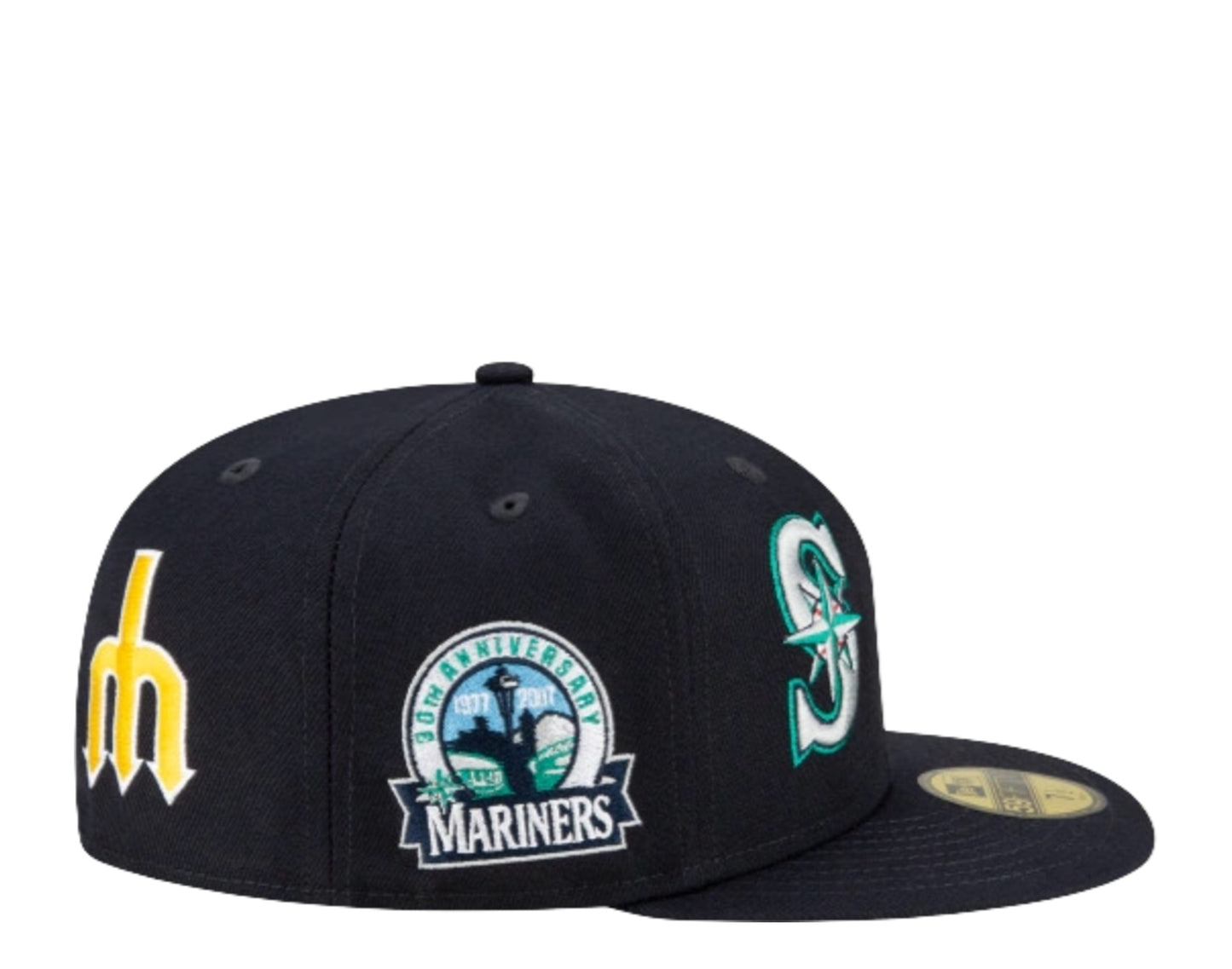 New Era 59Fifty MLB Seattle Mariners Patch Pride Fitted Hat
