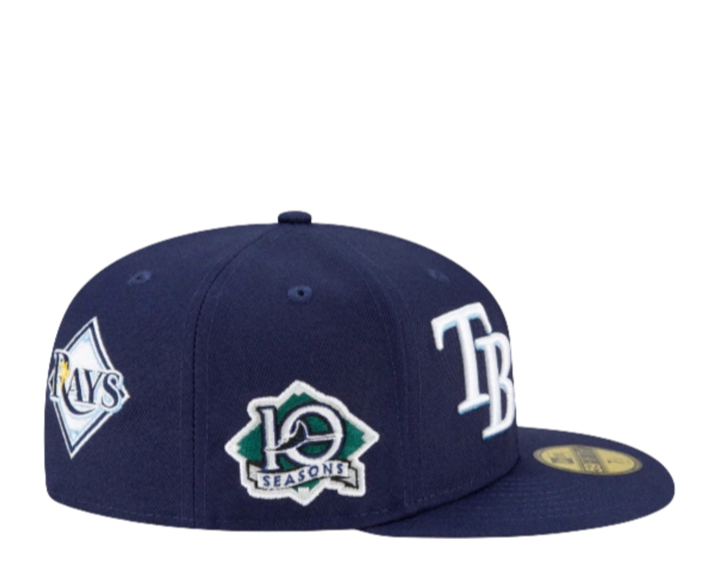 New Era 59Fifty MLB Tampa Bay Rays Patch Pride Fitted Hat
