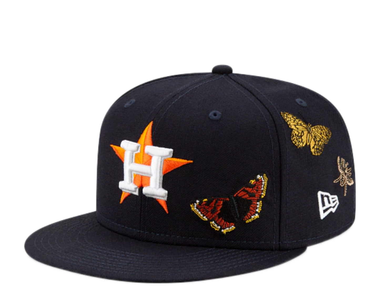 New Era x FELT x MLB 59Fifty Houston Astros Butterfly Garden Fitted Hat W/ Grey Undervisor