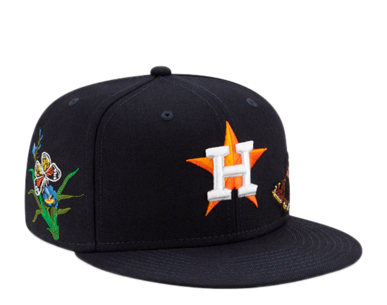 New Era x FELT x MLB 59Fifty Houston Astros Butterfly Garden Fitted Hat W/ Grey Undervisor