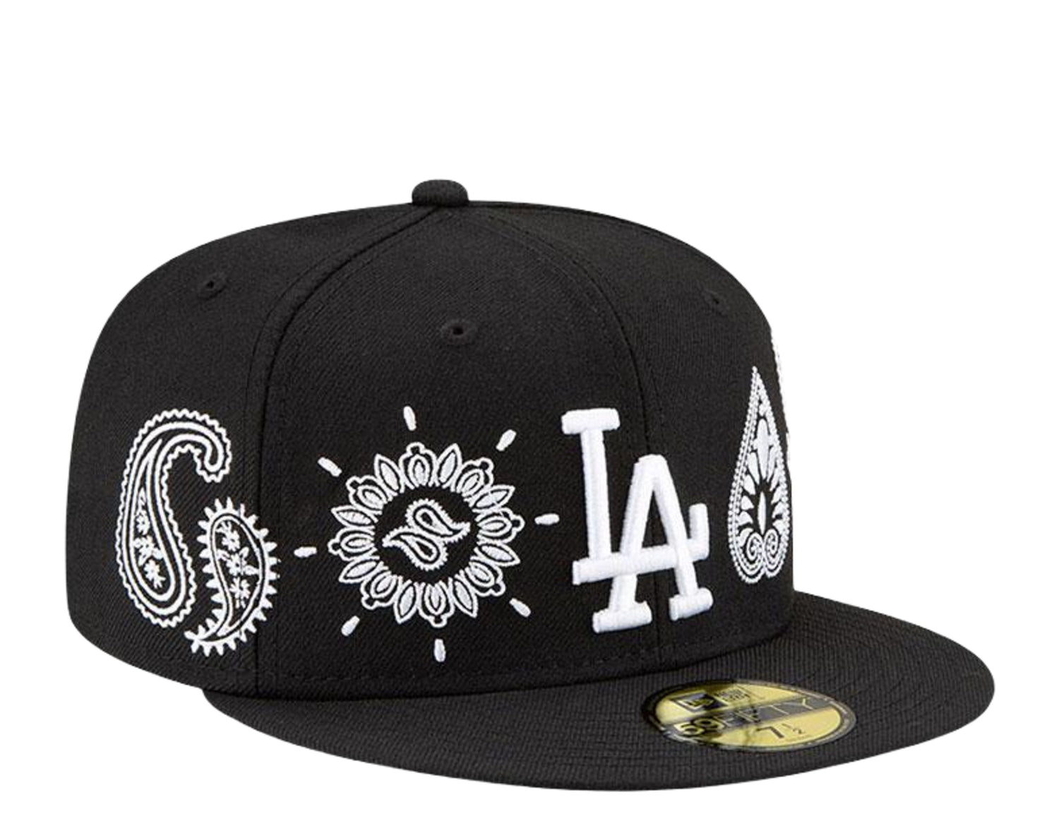 New Era 59Fifty MLB Los Angeles Dodgers Paisley Elements Fitted Hat W/ Grey Undervisor