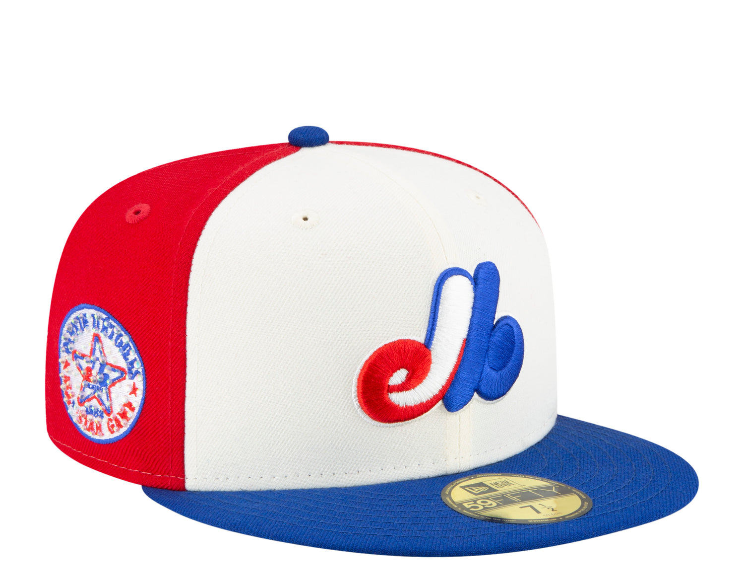 New Era 59Fifty MLB Montreal Expos Icy 1982 ASG Side Patch Fitted Hat W/ Baby Blue Undervisor