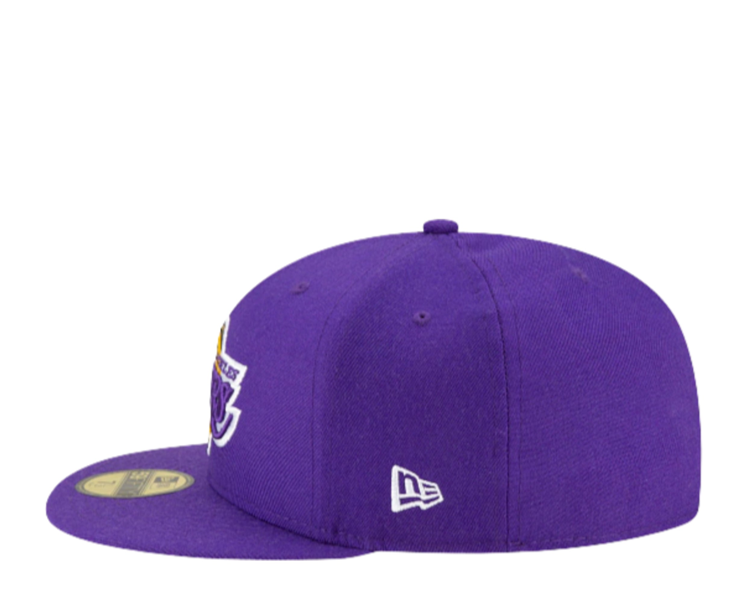 Los Angeles Lakers Ultra Game NBA Snapback Hat VGMC035F Heathered Gray  Purple