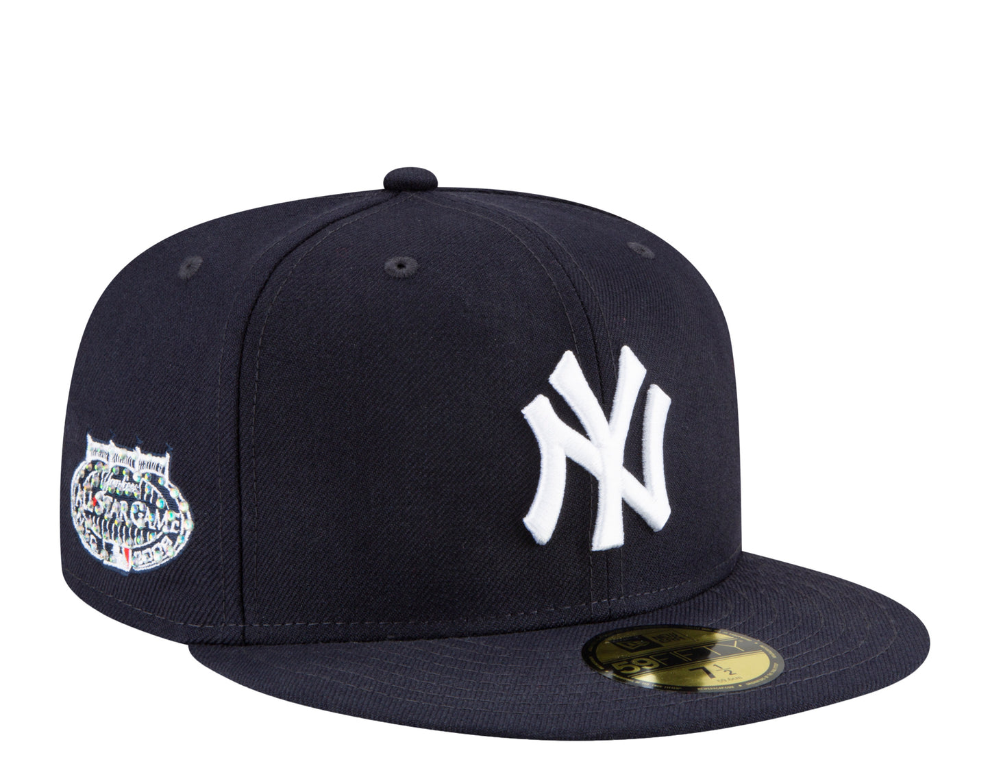 New Era 59Fifty MLB New York Yankees Icy 2008 ASG Side Patch Fitted Hat W/ Baby Blue Undervisor