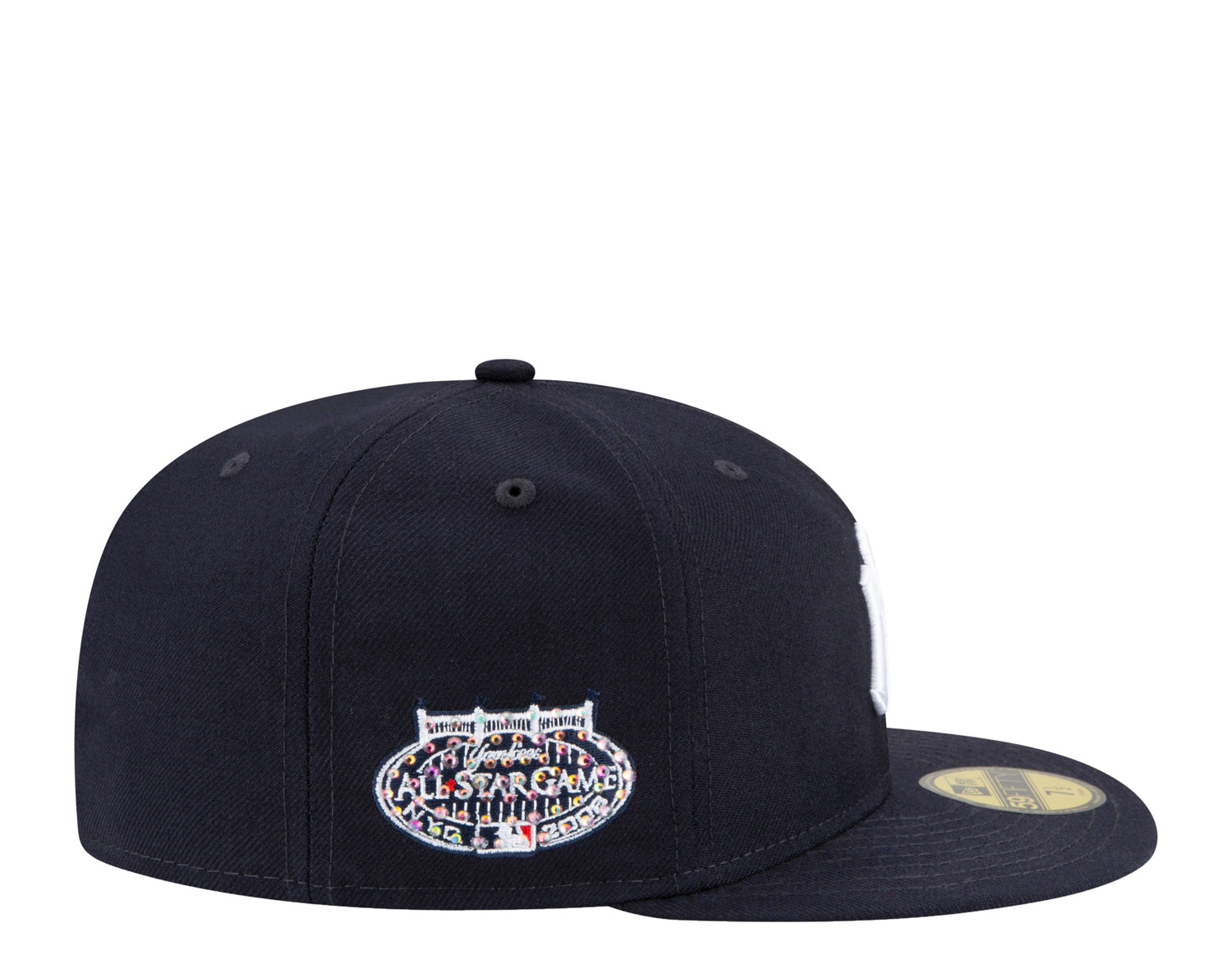 New Era 59Fifty MLB New York Yankees Icy 2008 ASG Side Patch Fitted Hat W/ Baby Blue Undervisor