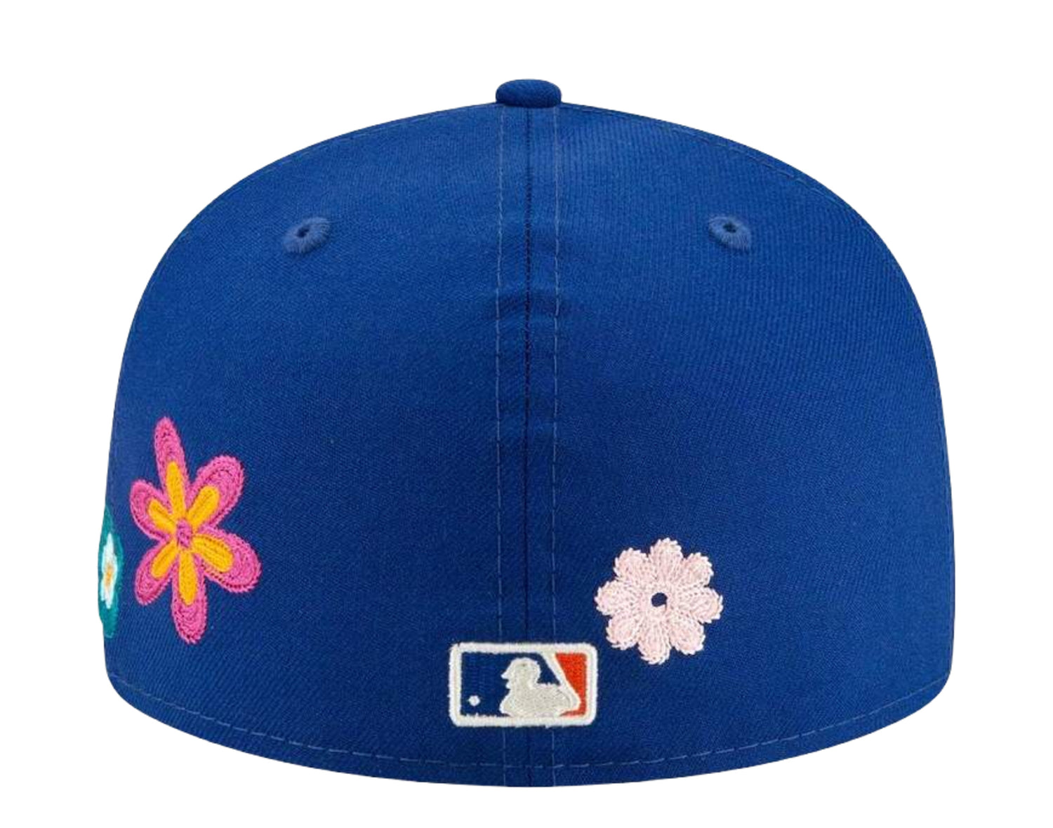 New Era 59Fifty MLB New York Mets Chain Stitch Floral Fitted Hat W/ Pink Undervisor