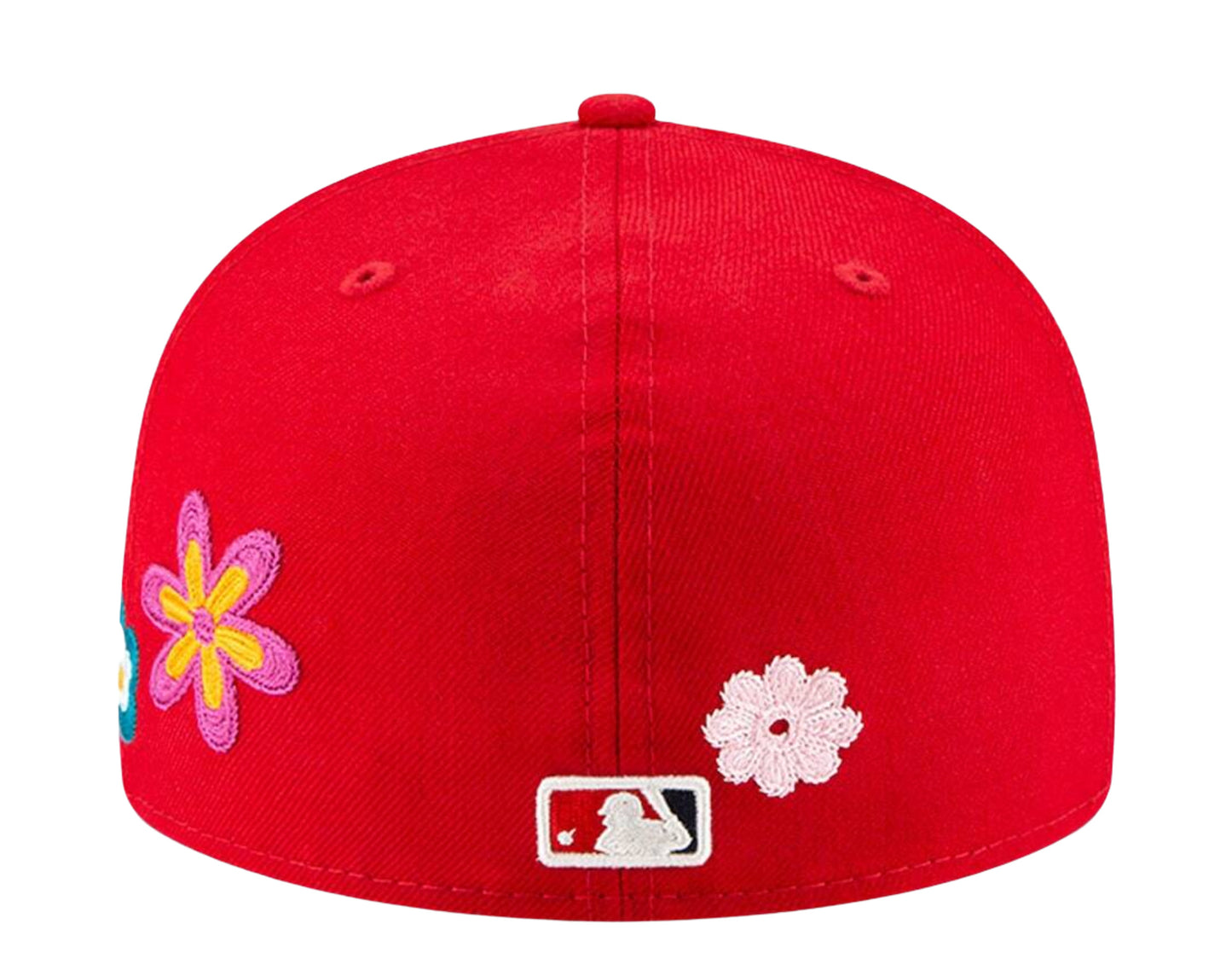 New Era 59Fifty MLB Washington Nationals Chain Stitch Floral Fitted Hat W/ Pink Undervisor