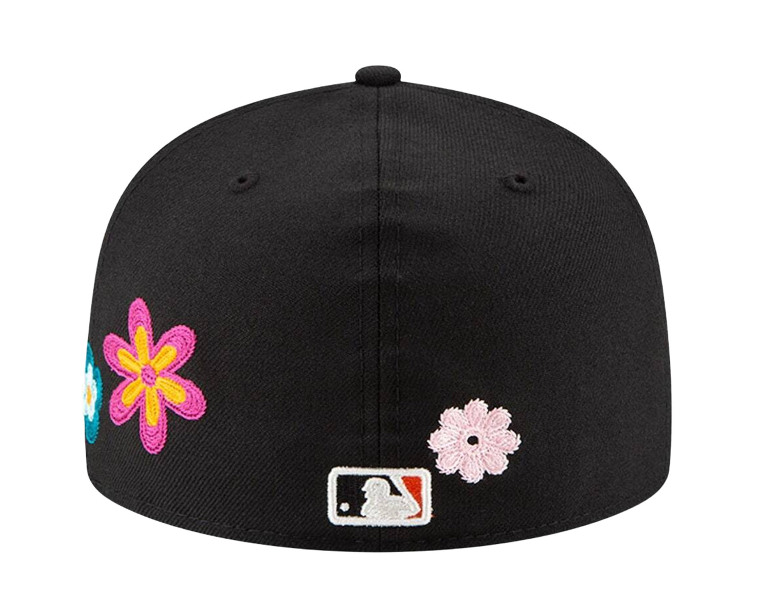 New Era 59Fifty MLB San Francisco Giants Chain Stitch Floral Fitted Hat W/ Pink Undervisor