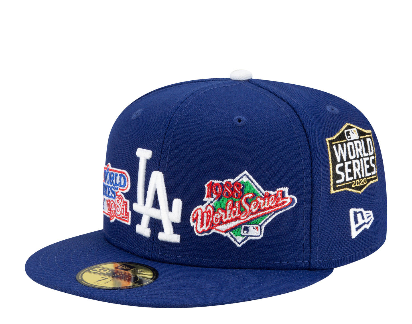 New Era 59Fifty MLB Los Angeles Dodgers World Champions Fitted Hat W/ Grey Undervisor