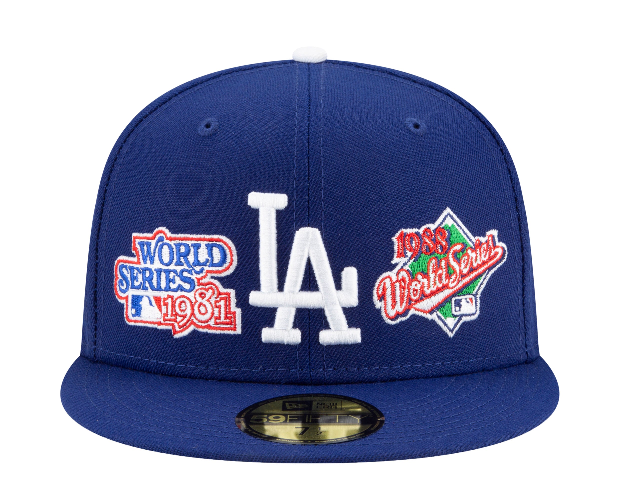New Era 59Fifty MLB Los Angeles Dodgers World Champions Fitted Hat W/ Grey  Undervisor