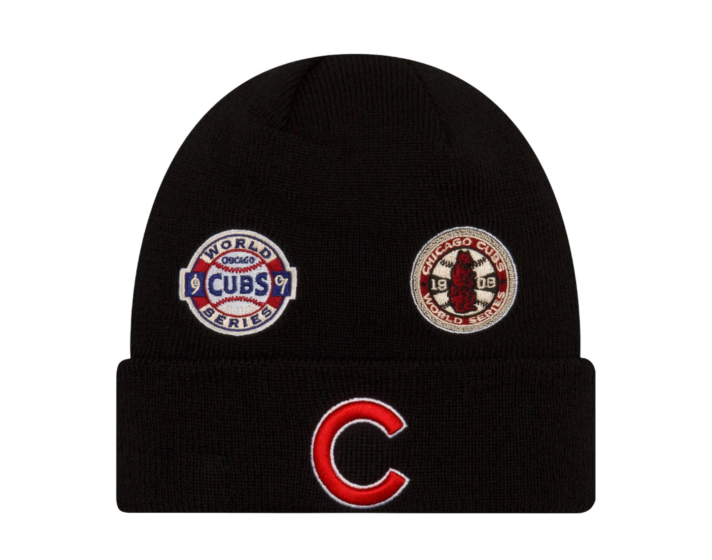 New Era MLB Chicago Cubs Champion Patches Knit Cuff Beanie