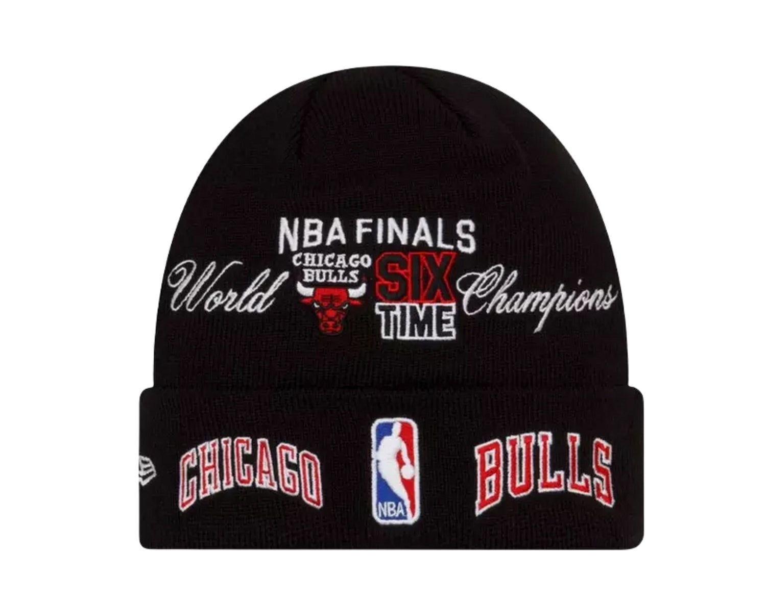 New Era NBA Chicago Bulls Champion Patches Knit Cuff Beanie