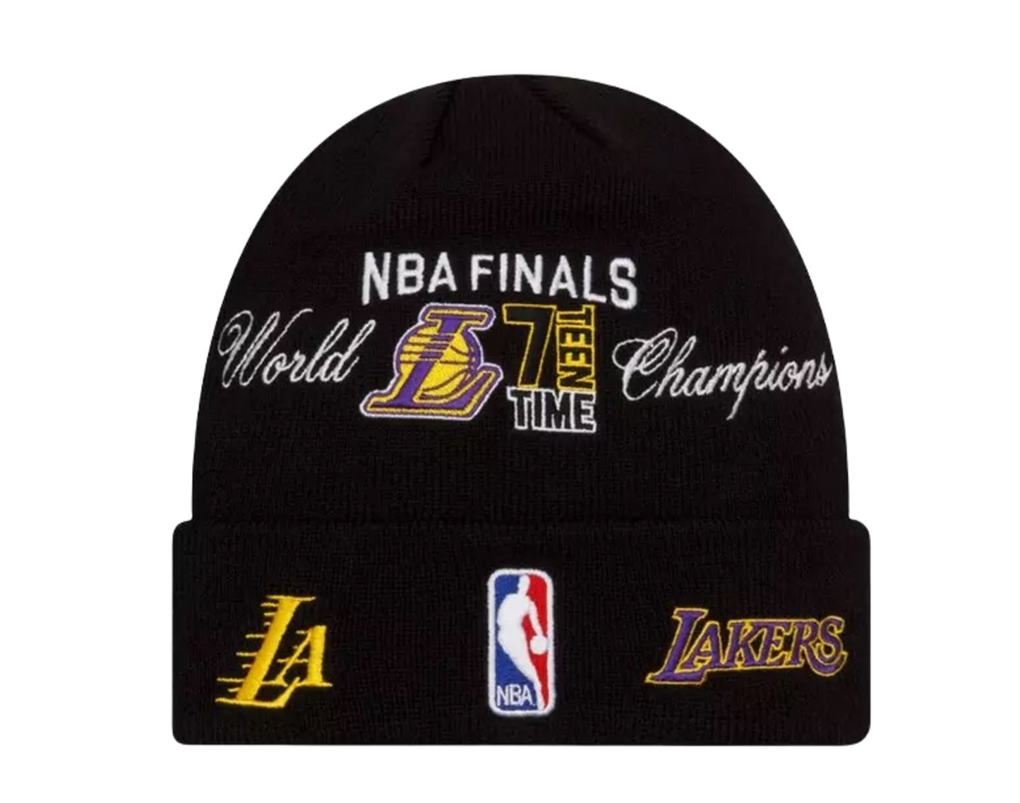 New Era NBA Los Angeles Lakers Champion Patches Knit Cuff Beanie