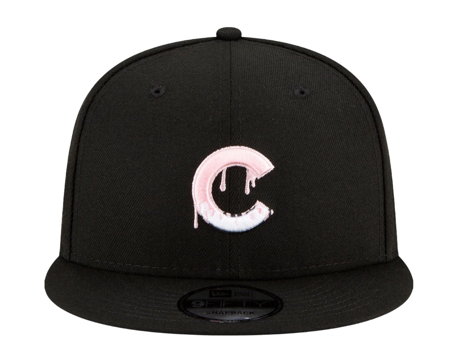 New Era 9Fifty MLB Chicago Cubs Team Drip Snapback Hat W/ Pink Undervisor