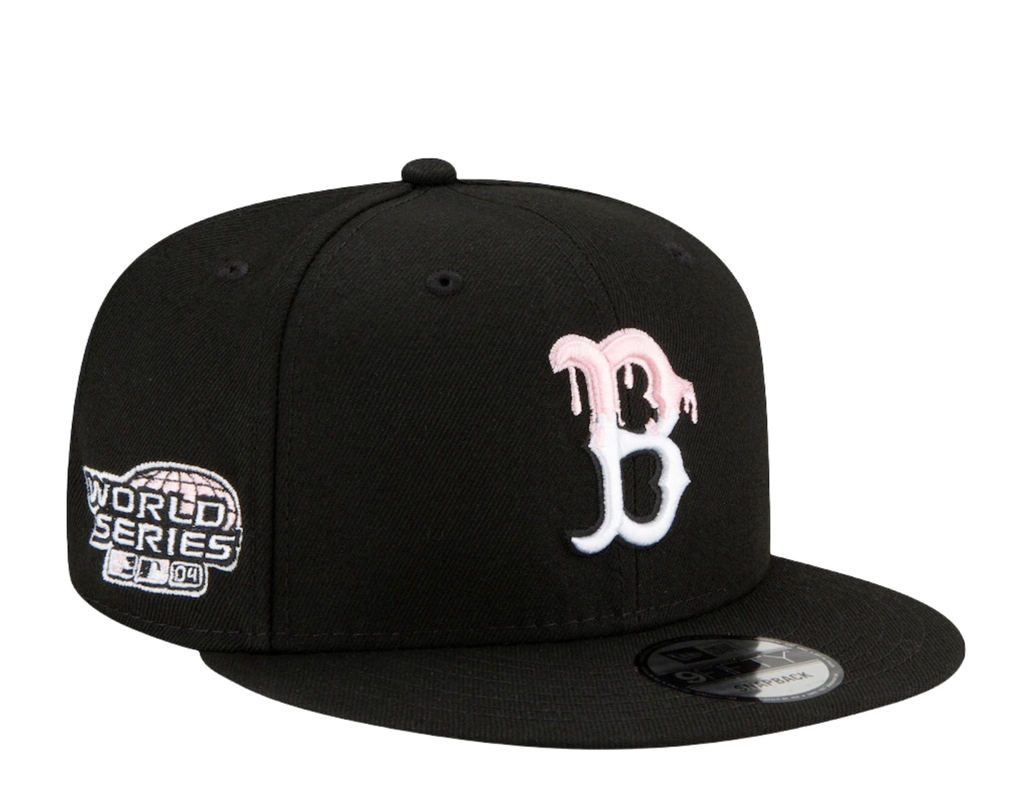 New Era 9Fifty MLB Boston Red Sox Team Drip Snapback Hat W/ Pink Undervisor