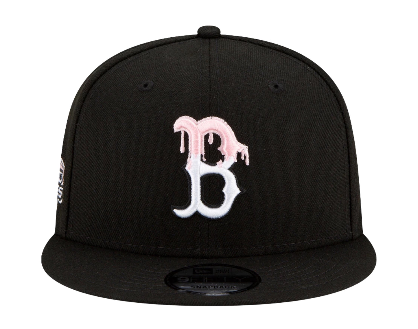 New Era 9Fifty MLB Boston Red Sox Team Drip Snapback Hat W/ Pink Undervisor
