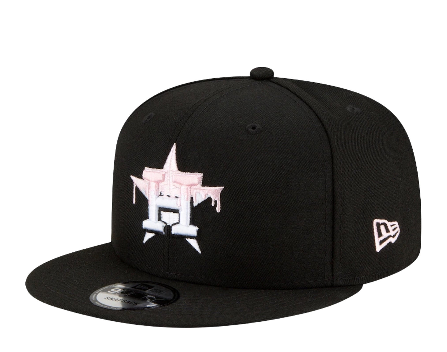 New Era 9Fifty MLB Houston Astros Team Drip Snapback Hat W/ Pink Undervisor