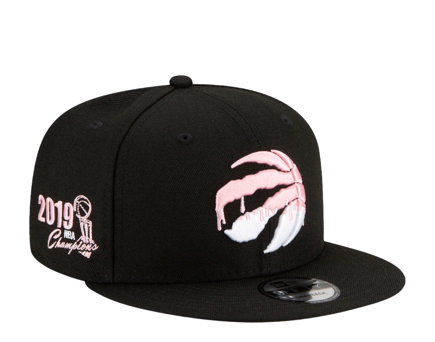 New Era 9Fifty NBA Toronto Raptors Team Drip Snapback Hat W/ Pink Undervisor