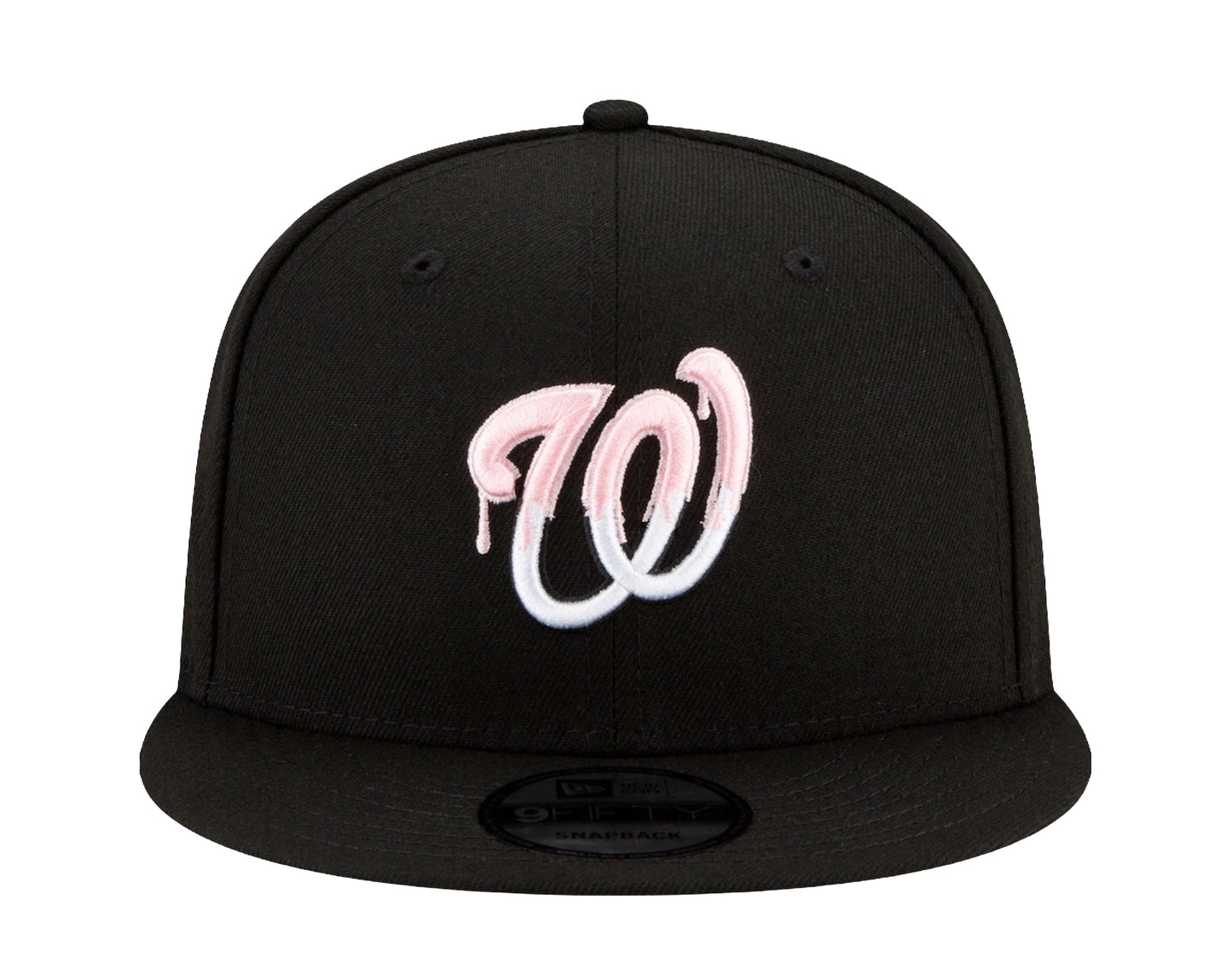 New Era 9Fifty MLB Washington Nationals Team Drip Snapback Hat W/ Pink Undervisor