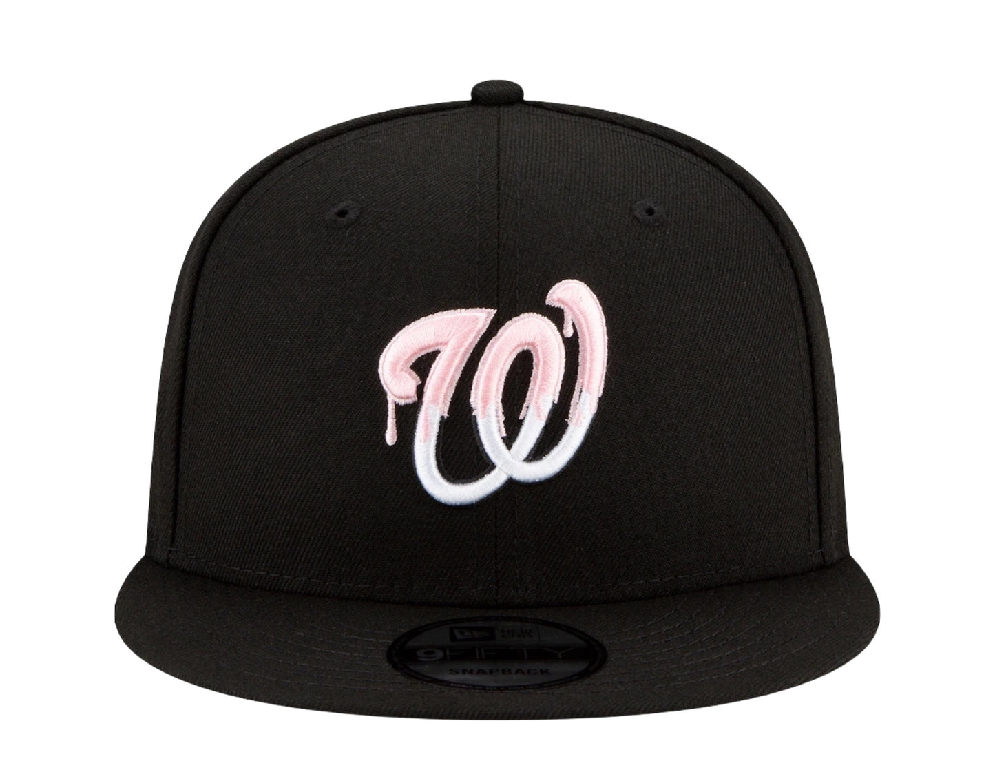 New Era 9Fifty MLB Washington Nationals Team Drip Snapback Hat W/ Pink Undervisor
