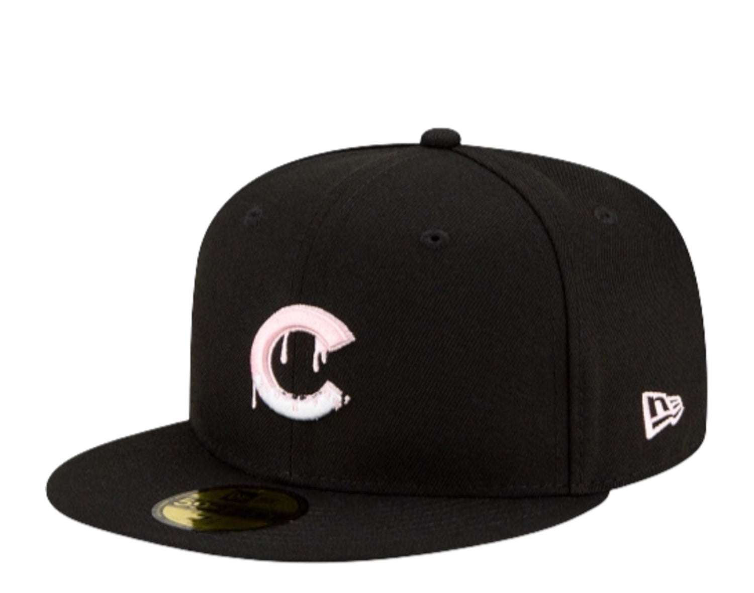 New Era 59Fifty MLB Chicago Cubs Team Drip Fitted Hat W/ Pink Undervisor