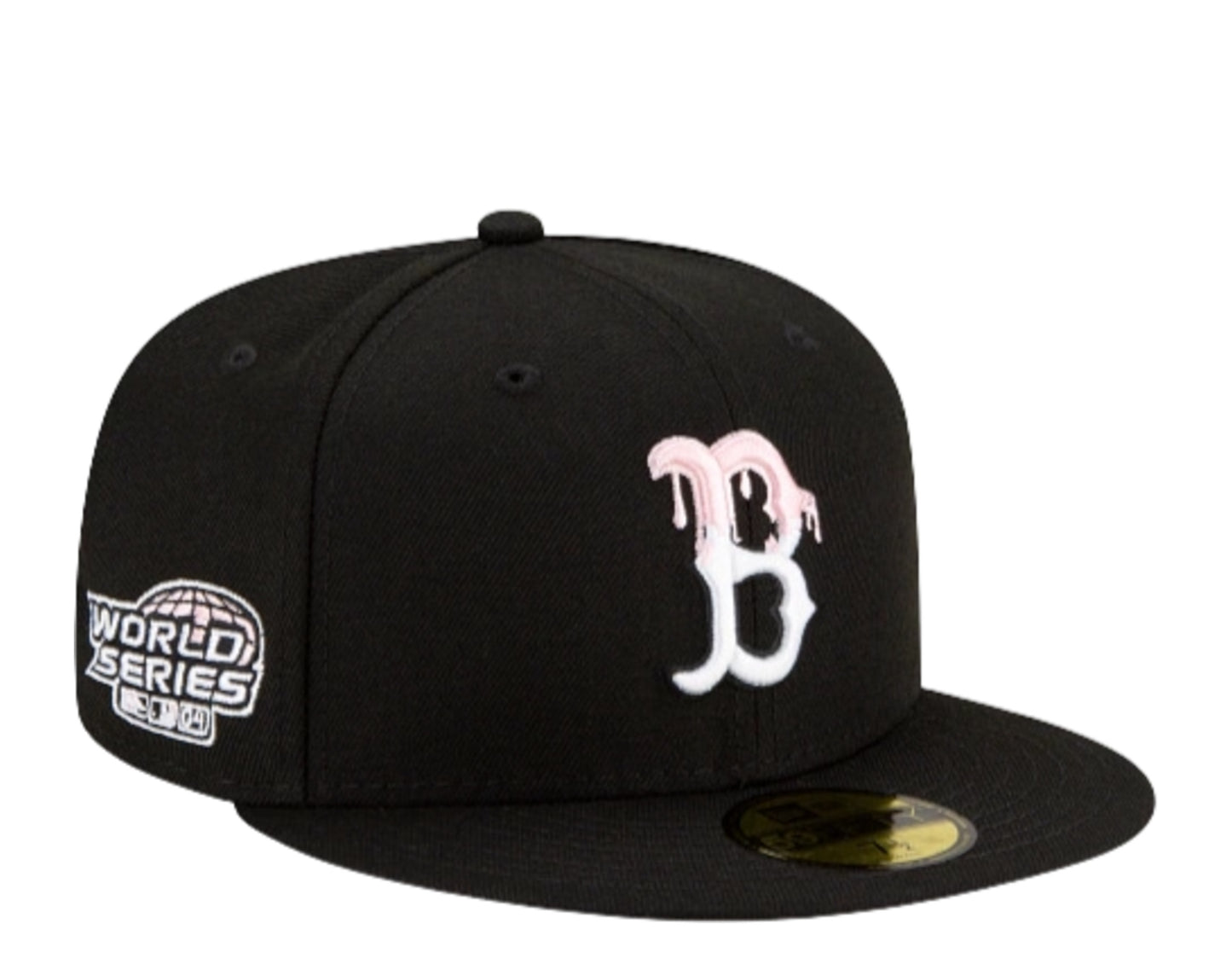 New Era 59Fifty MLB Boston Red Sox Team Drip Fitted Hat W/ Pink Undervisor