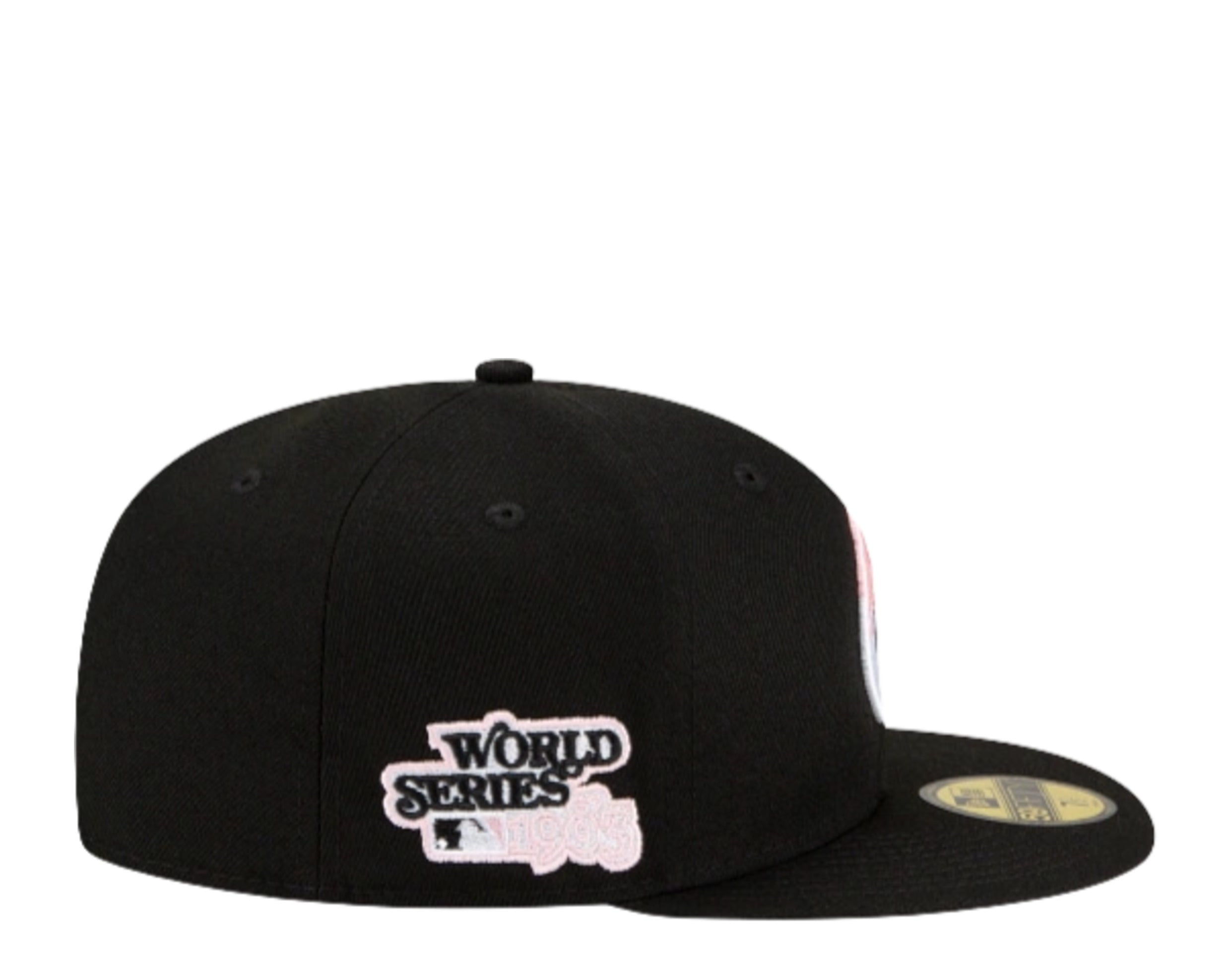 New Era 59Fifty MLB Baltimore Orioles Team Drip Fitted Hat W/ Pink Undervisor